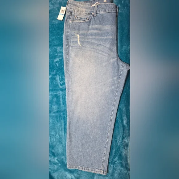 Seven7 Womens Tower Distressed Jeans, Lt-Med Wash, Size 20W - Picture 6 of 6